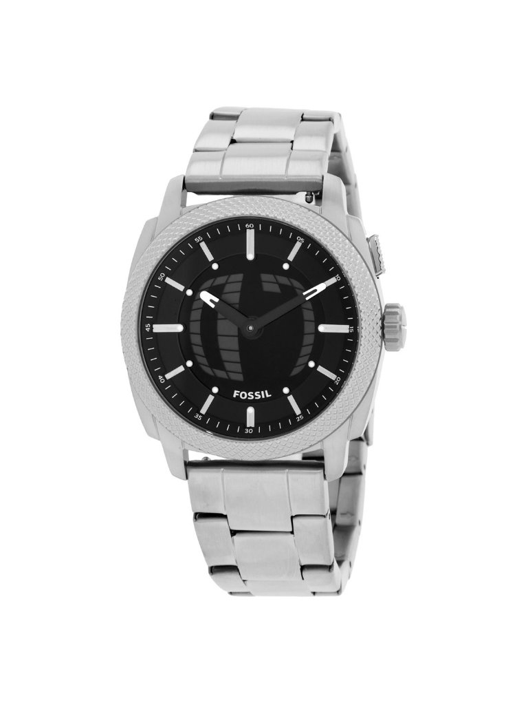 Nwt Fossil Machine Big-Tic Quartz Analog-Digital Black Dial Watch